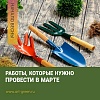 Работы, которые нужно провести в марте 